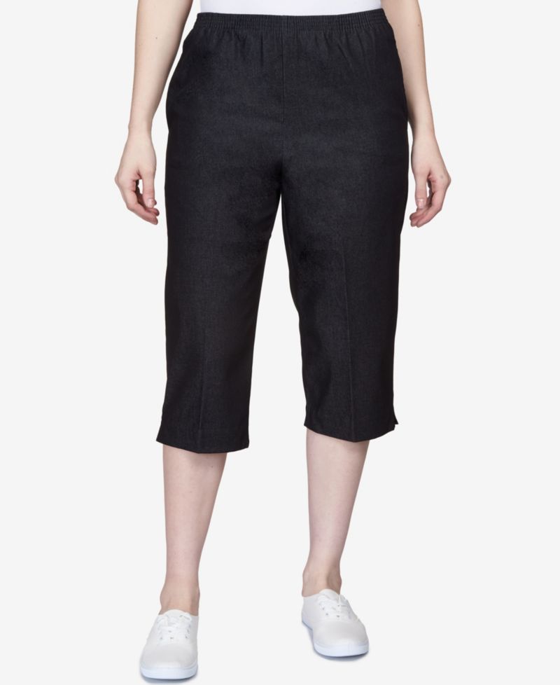 Classics Pull-On Cropped Denim Pants