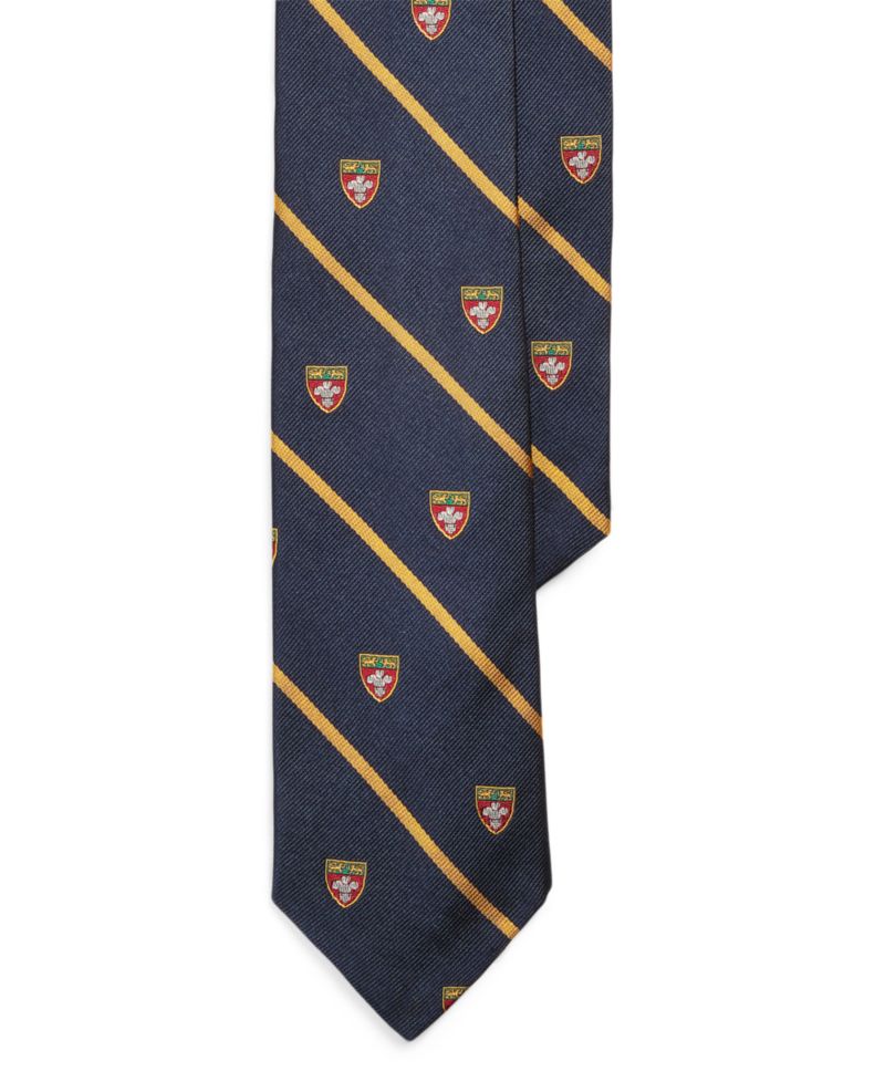 Men's Striped Silk Narrow Club Tie