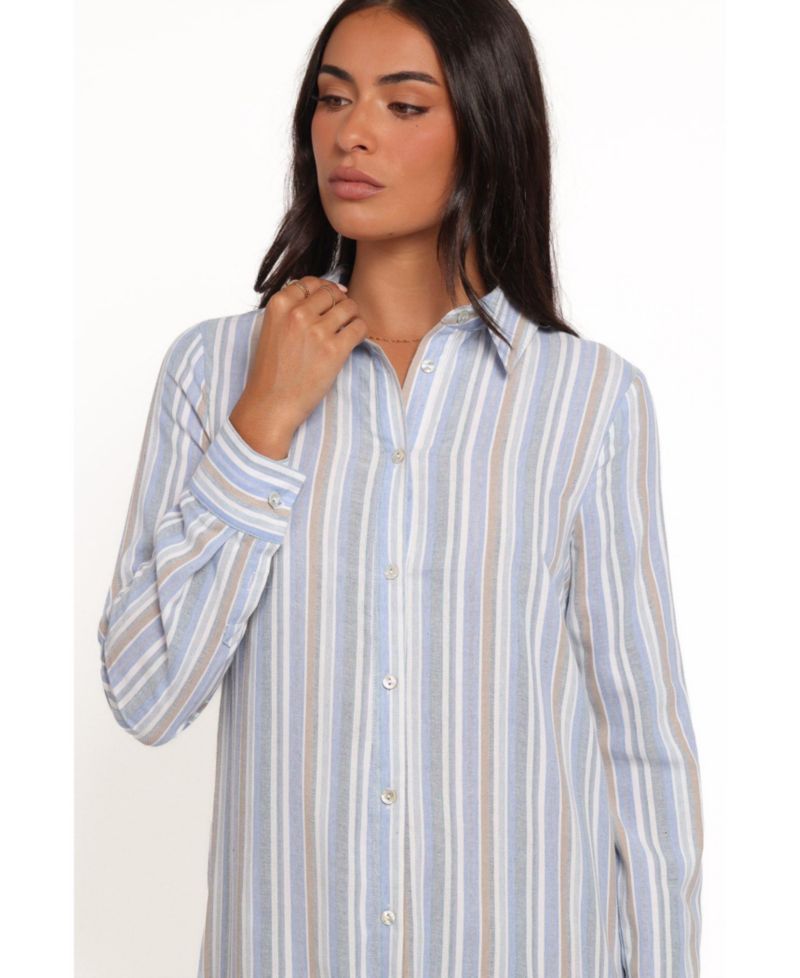 Women's Caprice Long Sleeve Button Down Maxi Dress