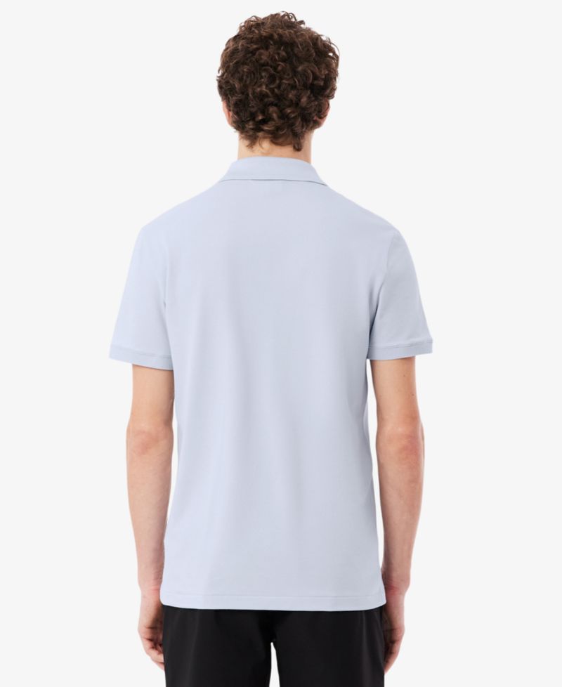 Men's Slim-Fit Jacquard Branded Pique Polo Shirt