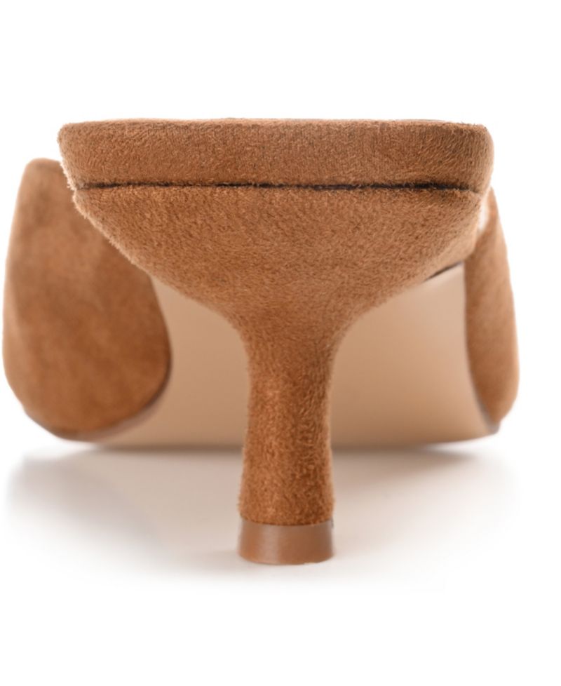 Women's Larna Square Toe Slip On Kitten Heels