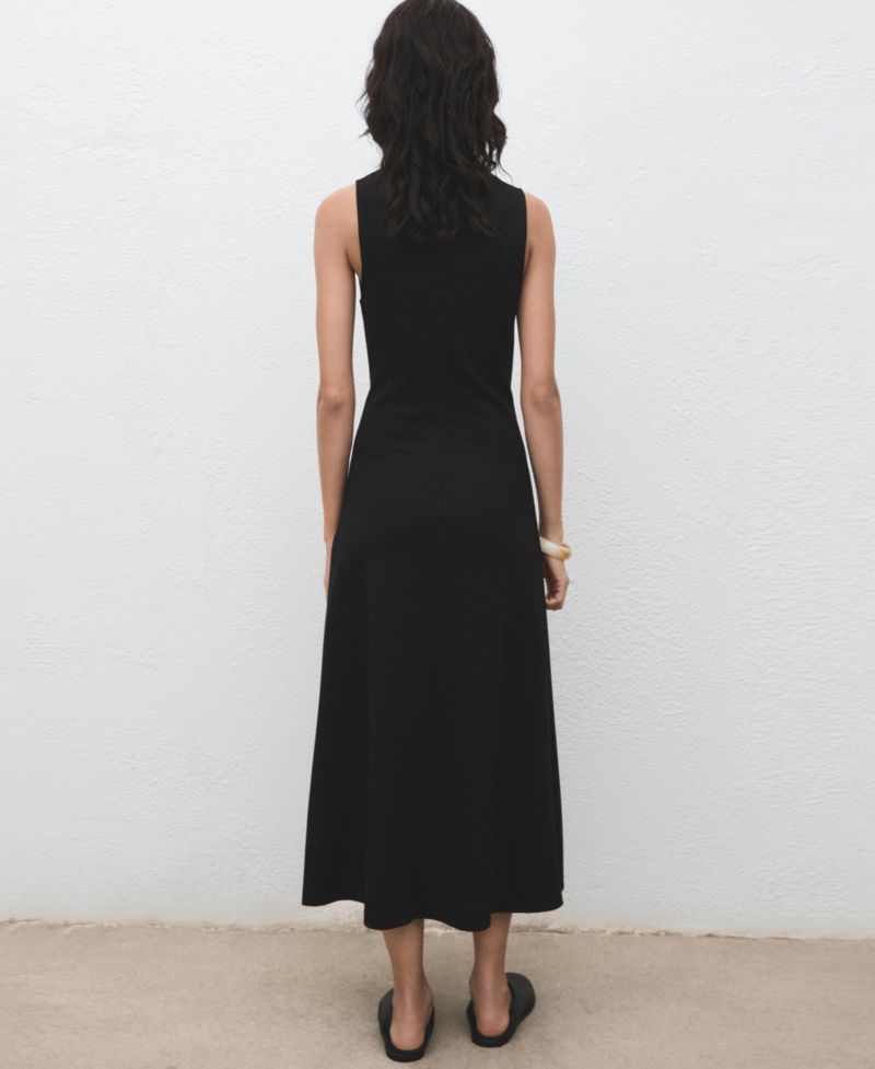 Women's Stitching Detail Midi Dress