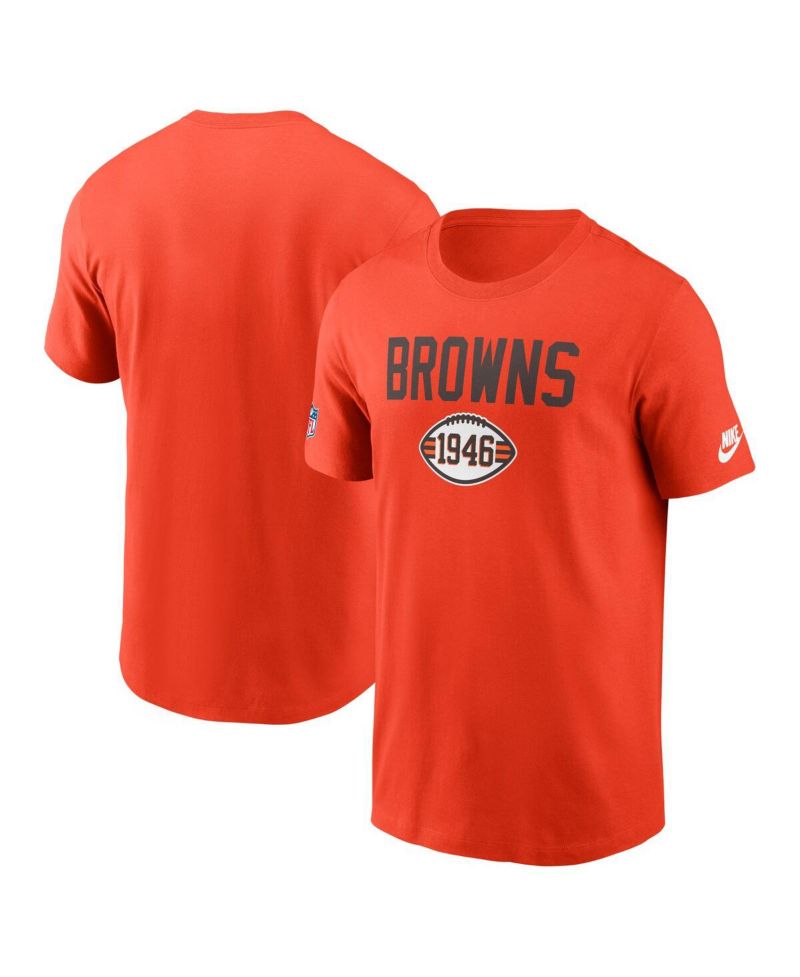 Men's Orange Cleveland Browns Alt Pack Onside Conversion Performance T-Shirt