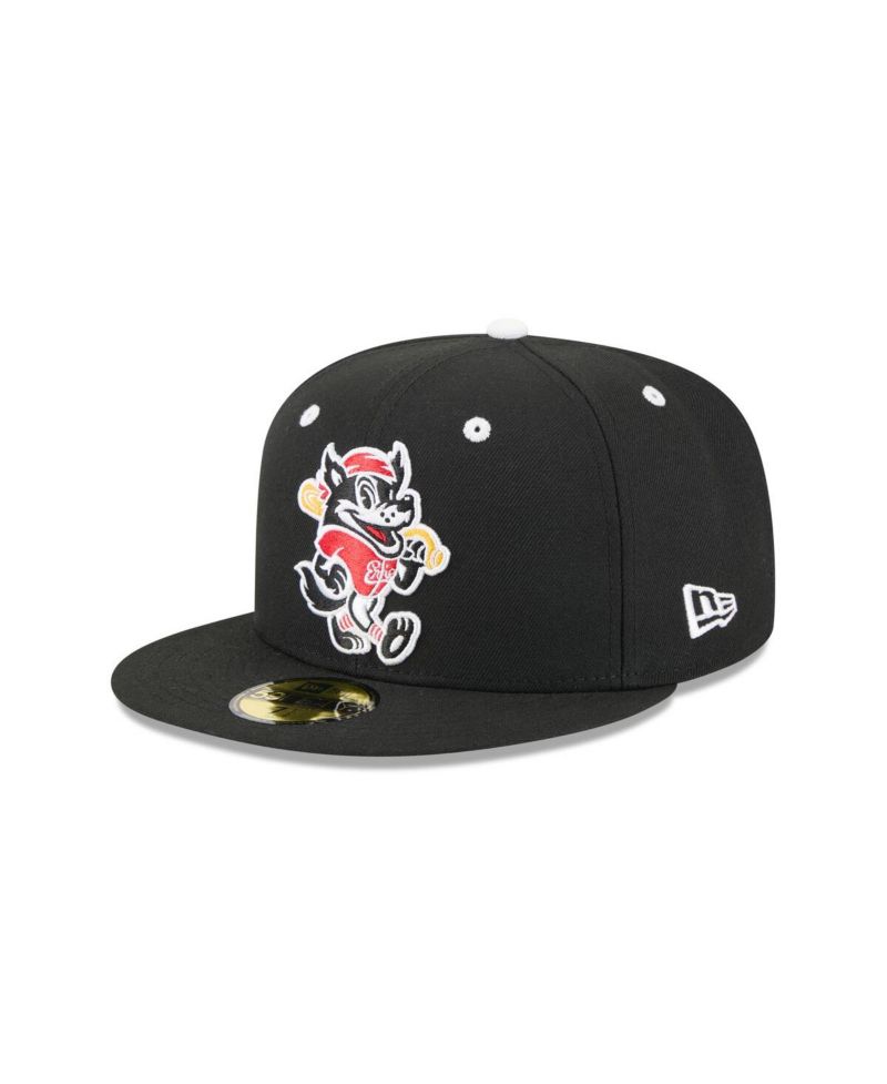 Men's Black Erie SeaWolves Theme Nights 59FIFTY Fitted Hat