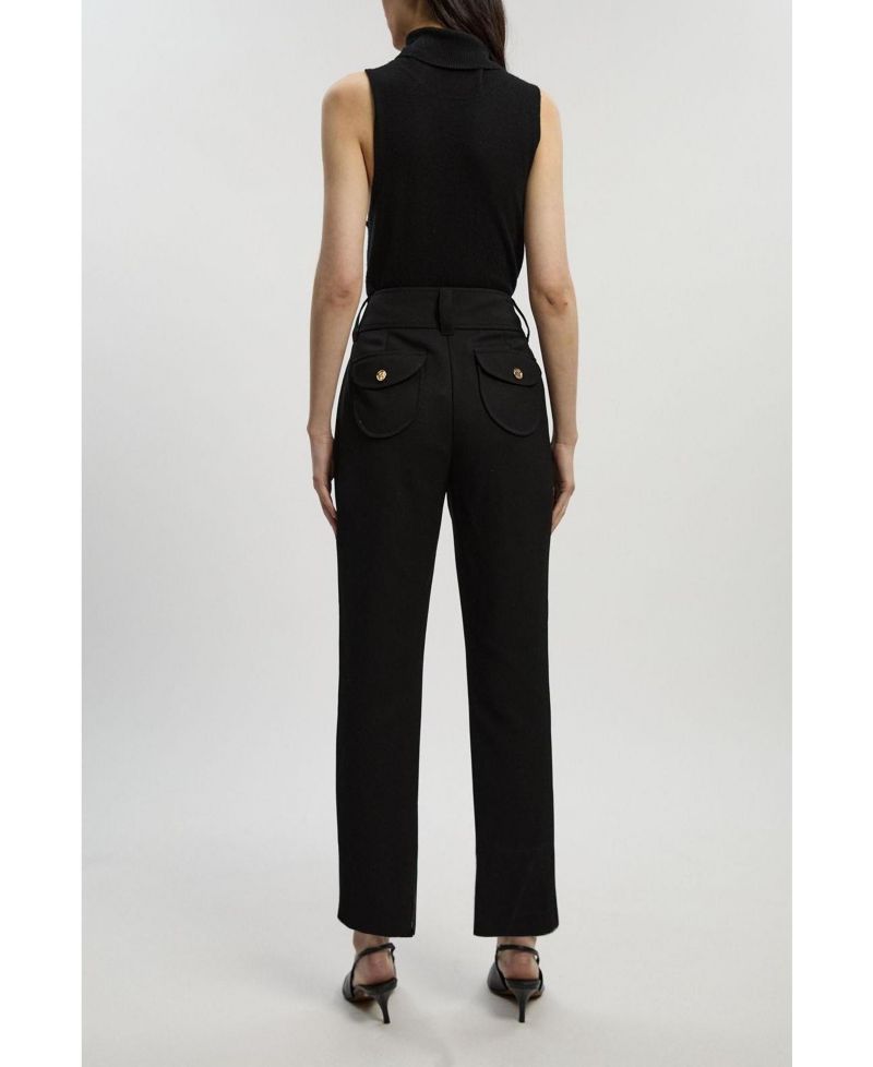 Women's Textured Straight Leg Trousers