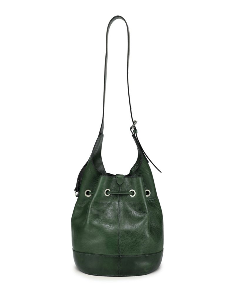 Lily Large Leather Shoulder Bucket Bag