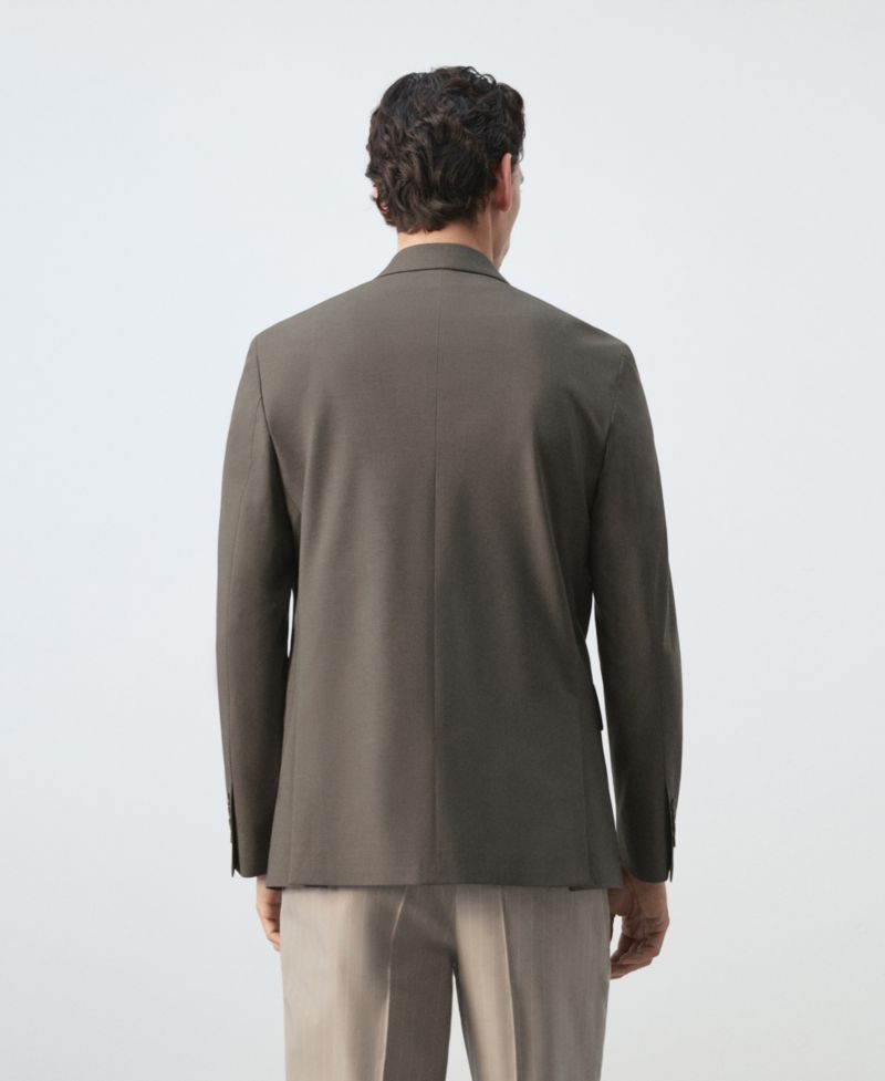Men's Boston Regular-Fit Double-Breasted Suit Blazer