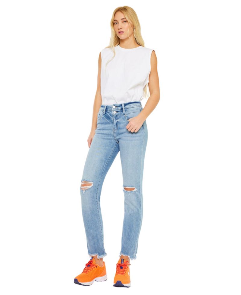 Women's Clover High Rise Slim Straight Jeans