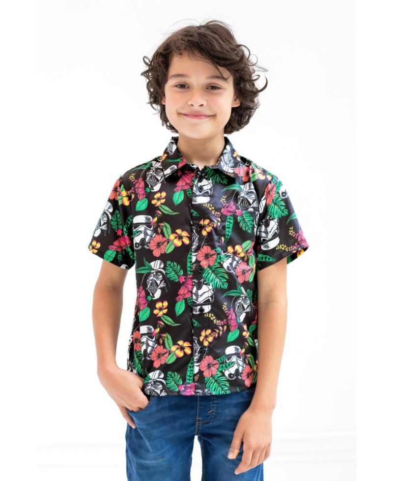 Boy's (6-20) Hawaiian Button Down Shirt