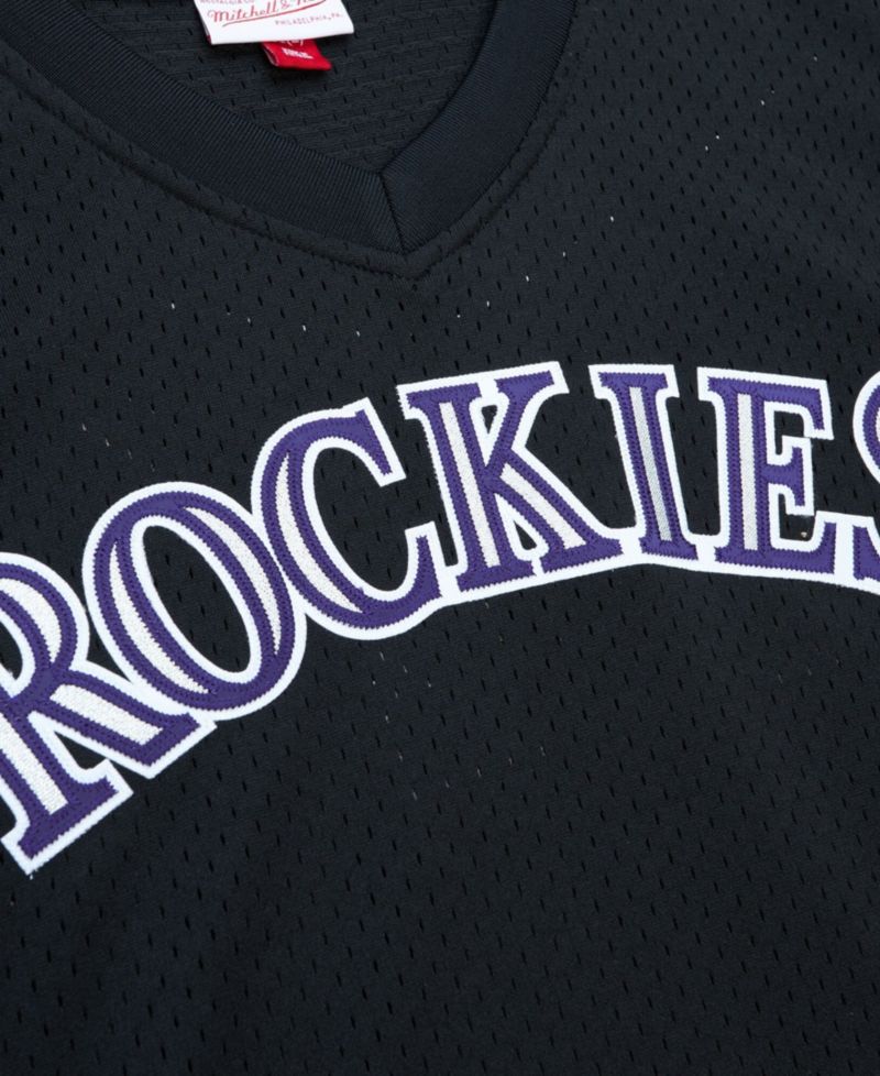 Men's Todd Helton Black Colorado Rockies Authentic Batting Practice Jersey