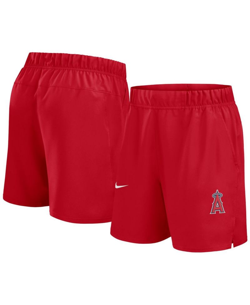 Men's Red Los Angeles Angels Woven Victory Performance Shorts