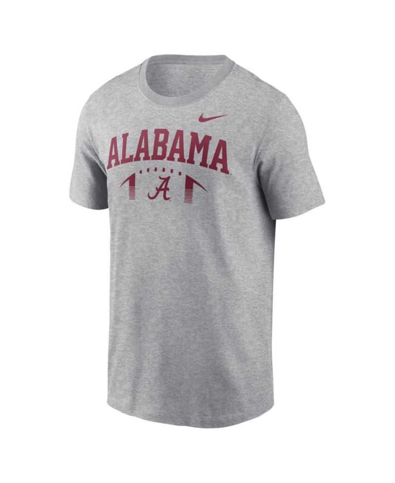Men's Heather Gray Alabama Crimson Tide Primetime Football Icon T-Shirt