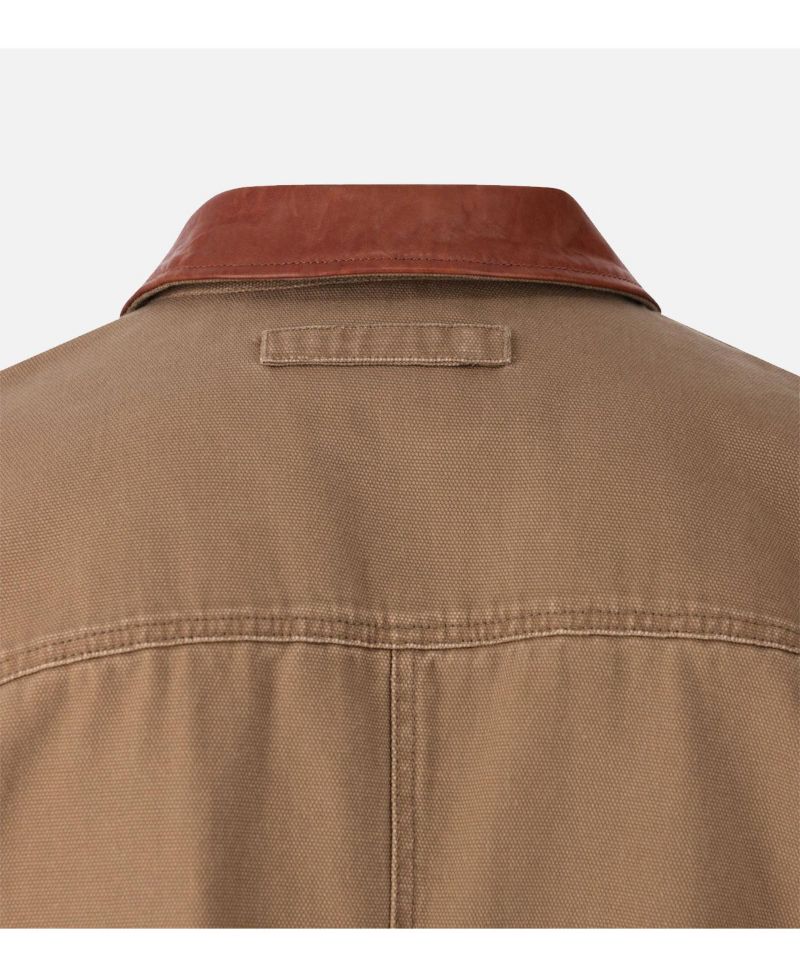 Men's Stone Wash Canvas Trucker Jacket