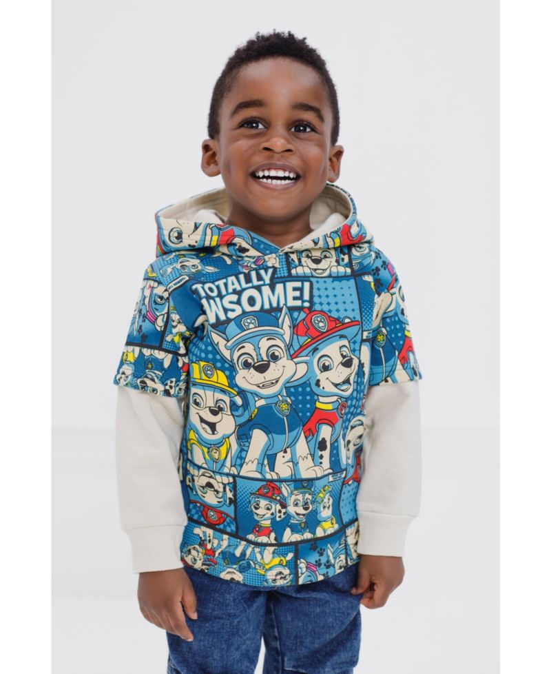 Boys Fleece 2fer Pullover Hoodie and Jogger Pants Outfit Set