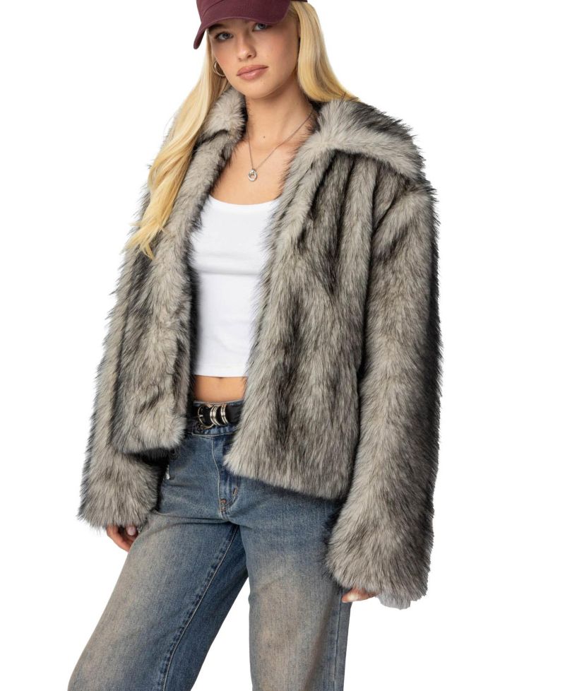 Women's Mob Wife Faux Fur Jacket