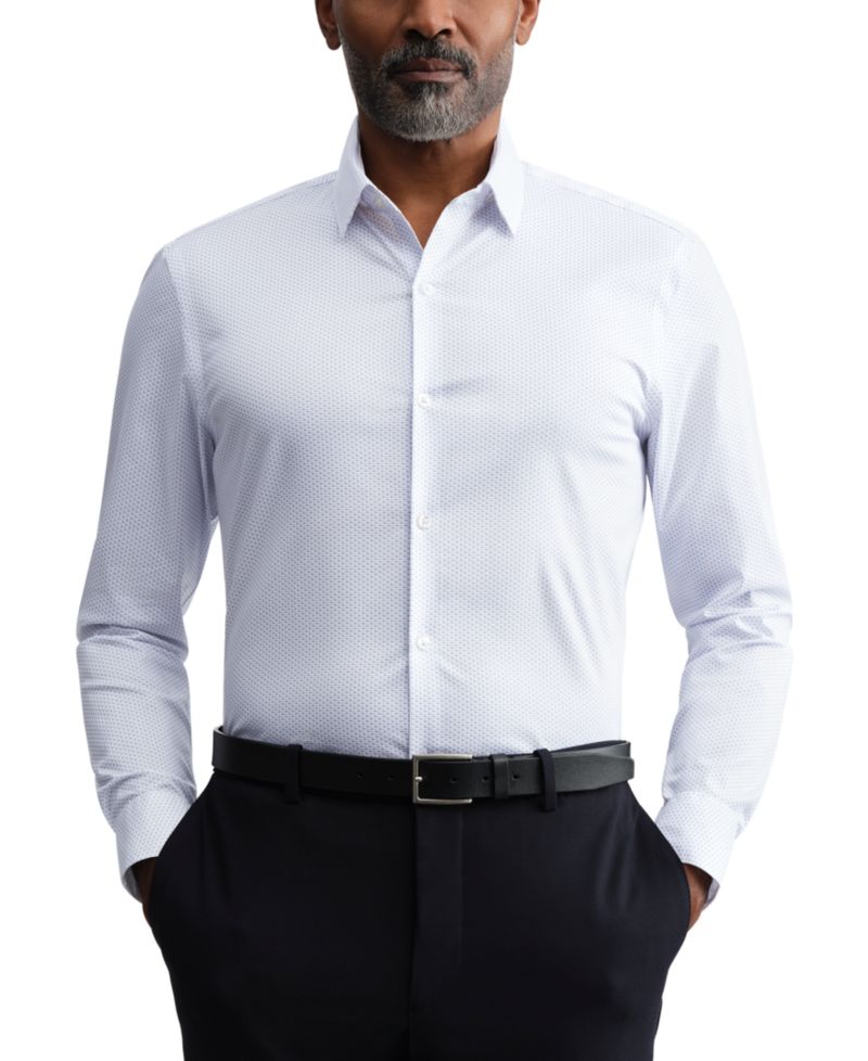 Men's Kinetic Stretch Spread Collar Dress Shirt