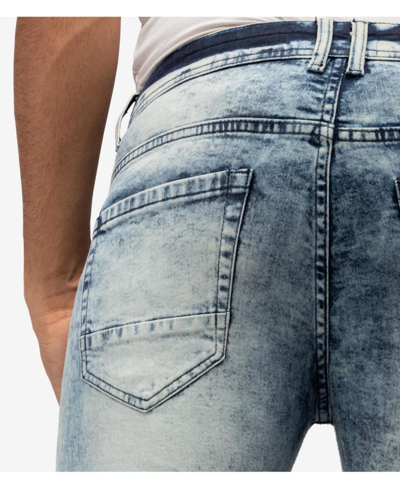 RAW X Men's Slim Stretch Moto 5-pocket Jeans