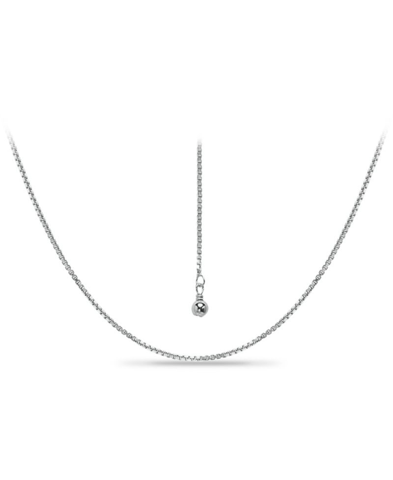 Adjustable 16"- 22" Box Link Chain Necklace in 18k Gold-Plated Sterling Silver, Created for Macy's (Also in Sterling Silver)