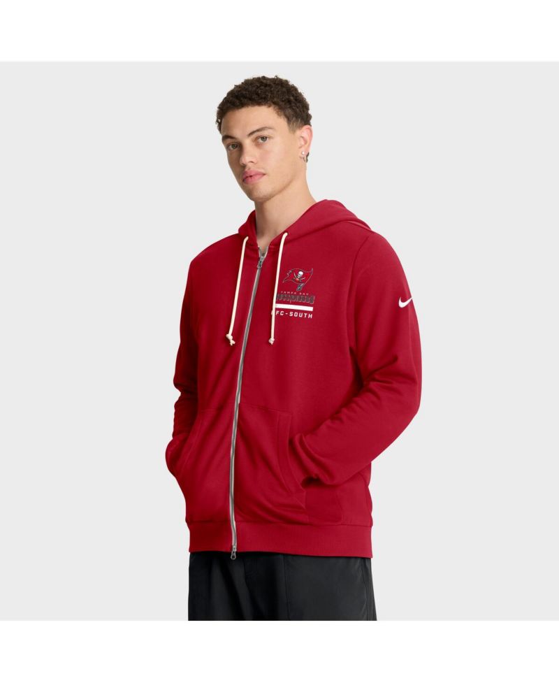 Men's Red Tampa Bay Buccaneers Sideline Standard Issue Utility Player Dri-FIT Full-Zip Hoodie