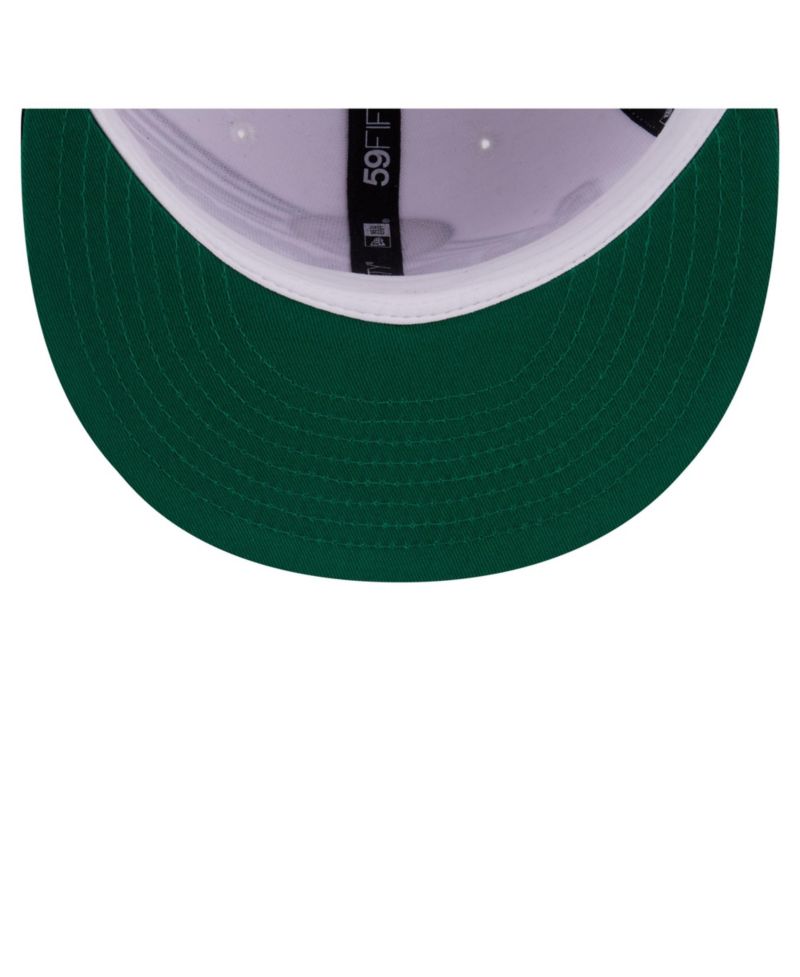 Men's White/Black San Francisco 49ers Retro Swoop 59FIFTY Fitted Hat