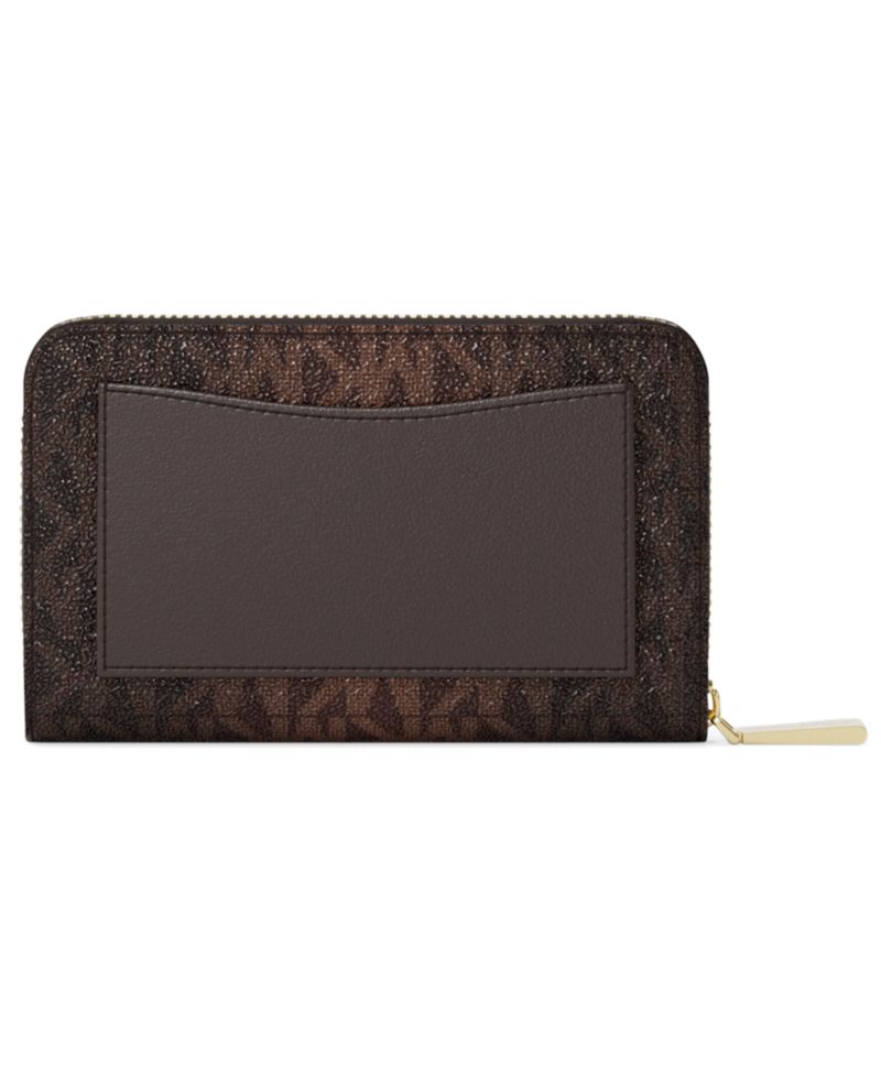 MICHAEL Jet Set Zip Around Card Case Wallet