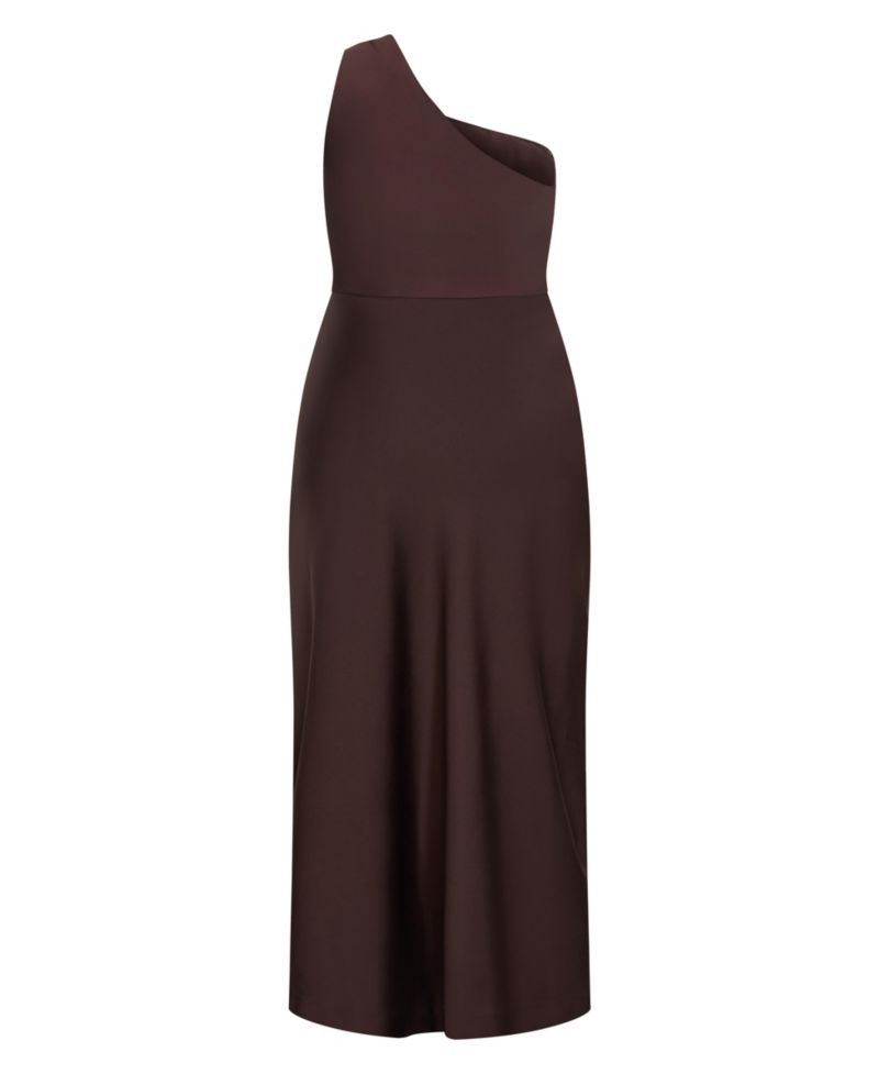 Plus Size Jayne One-Shoulder Wedding Guest Maxi Dress