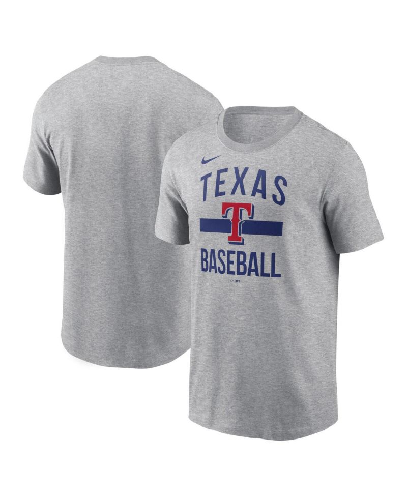 Men's Heather Gray Texas Rangers Arched T-Shirt