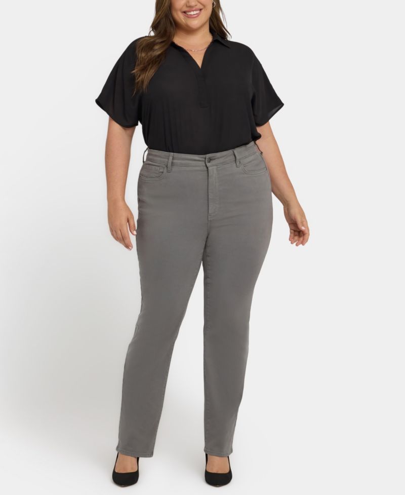 Plus Size High Rise Marilyn Straight Jeans