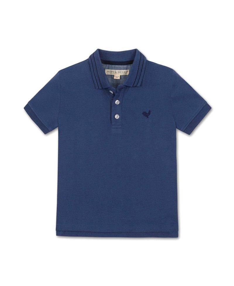 Hope and Henry Little and Big Boys' Organic Short Sleeve Knit Pique Polo Shirt