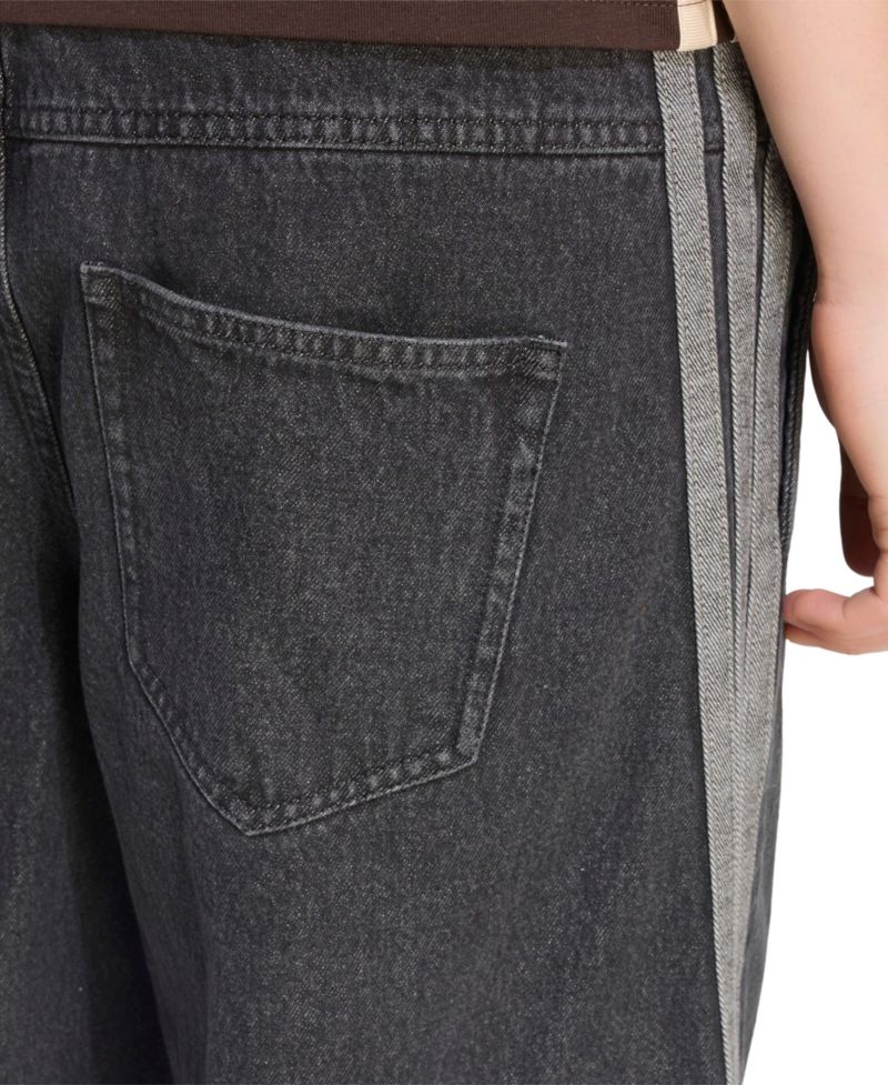 Women's Stadium Washed Denim Loose-Fit Pants
