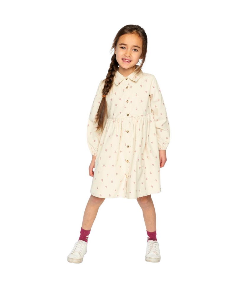 Little Girls (6-12) Corduroy Shirt Dress