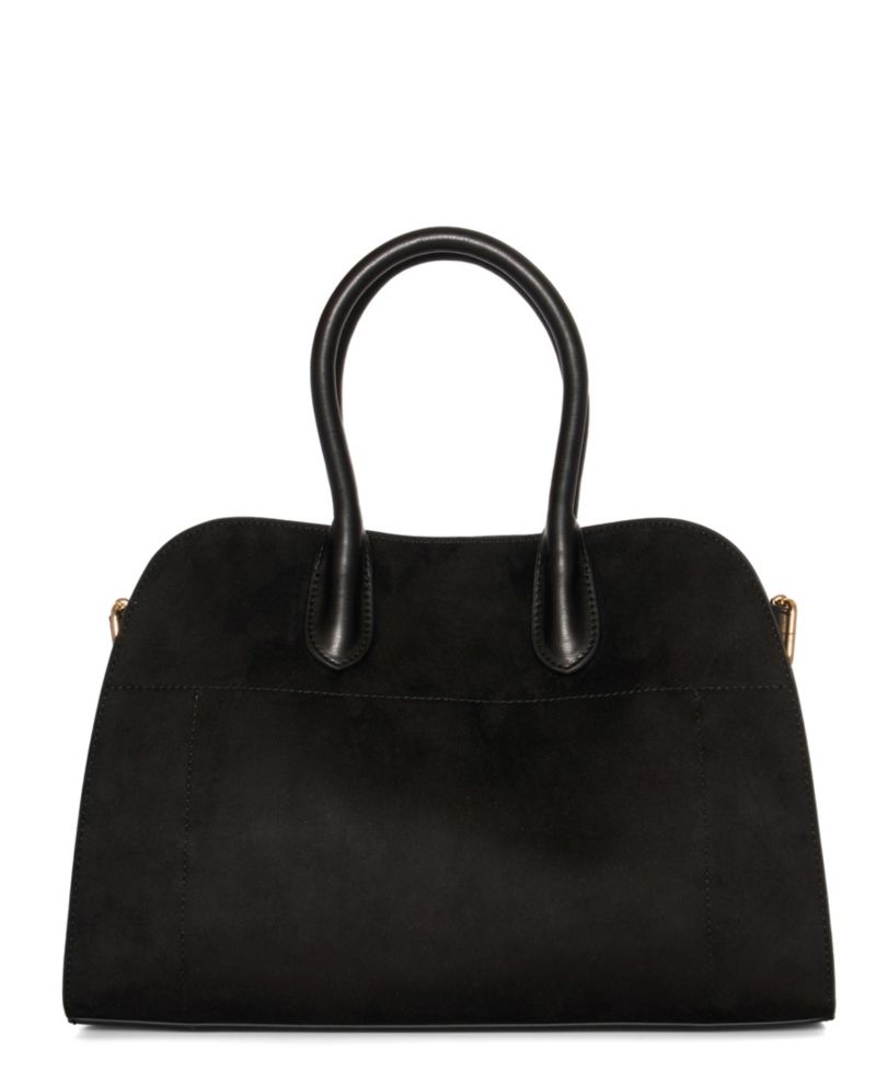 Aurora Top Handle Suede Tassel Medium Satchel Bag