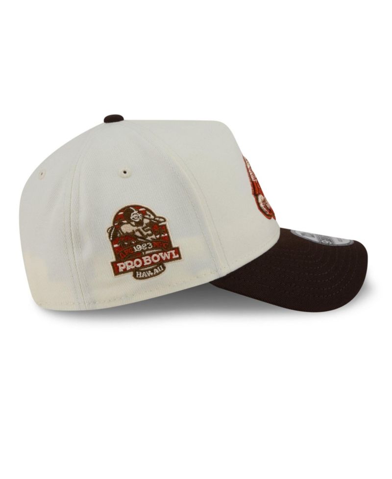 Men's Cream/Brown Philadelphia Eagles Pumpkin Spice A-Frame 9FORTY Adjustable Hat