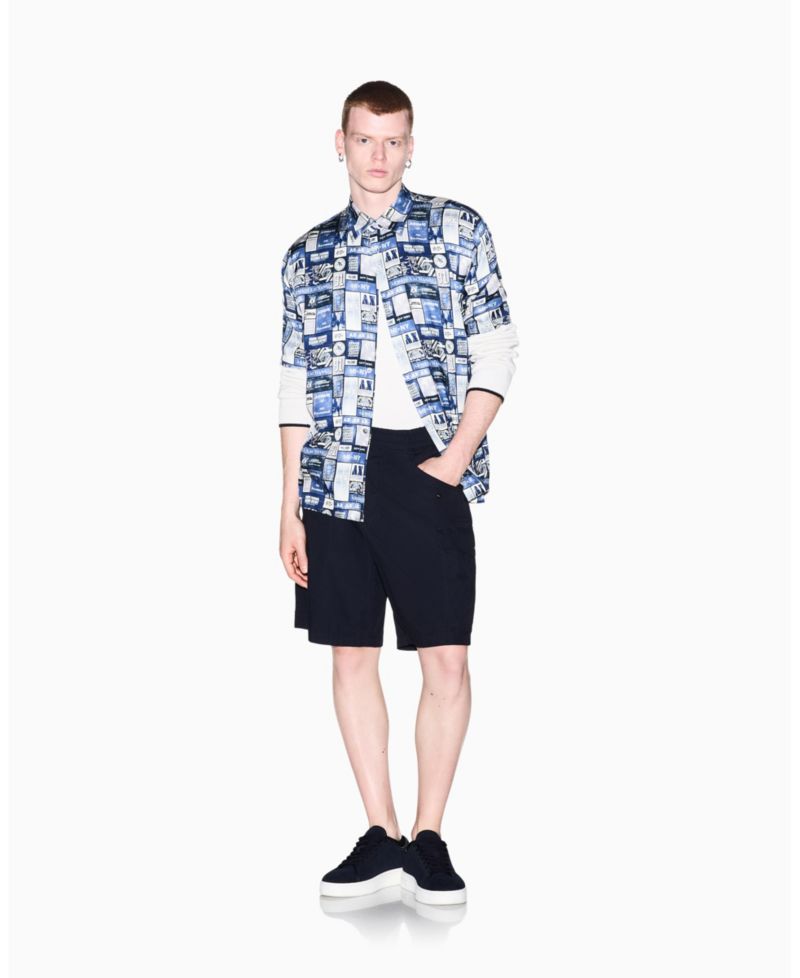 Men's Viscose All Over Print Woven Shirt
