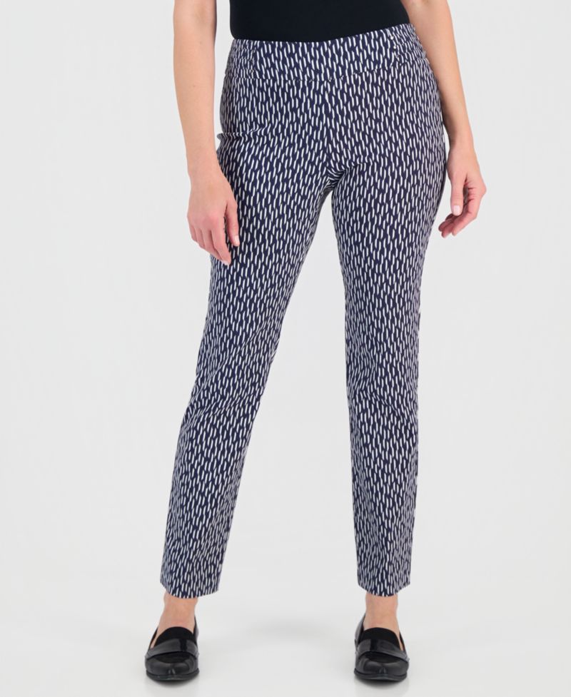 Women's Tummy-Control Printed Rivet Pants