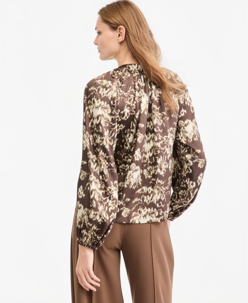 Women's Viona Balloon-Sleeve Floral-Print Blouse
