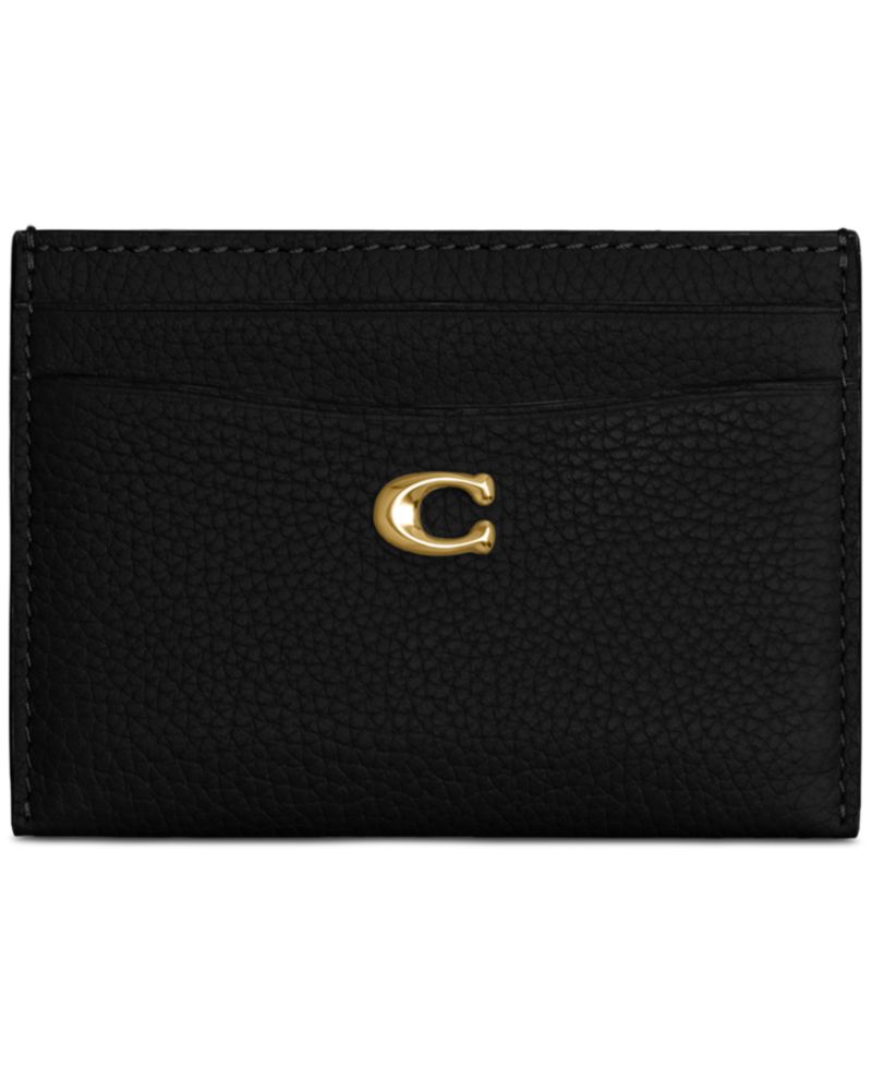 Essential Polished Pebble Leather Card Case