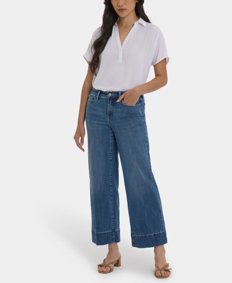 Women's Teresa Wide Leg Ankle Jeans