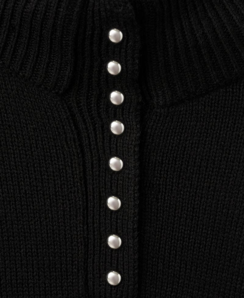 Women's Perkins-Neck Button Sweater
