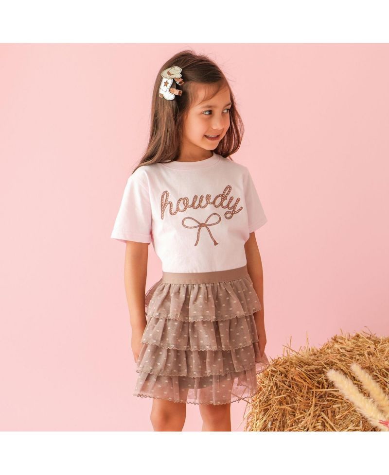 Baby Girls 12M - 24M Howdy Darling Western Short Sleeve T-Shirt