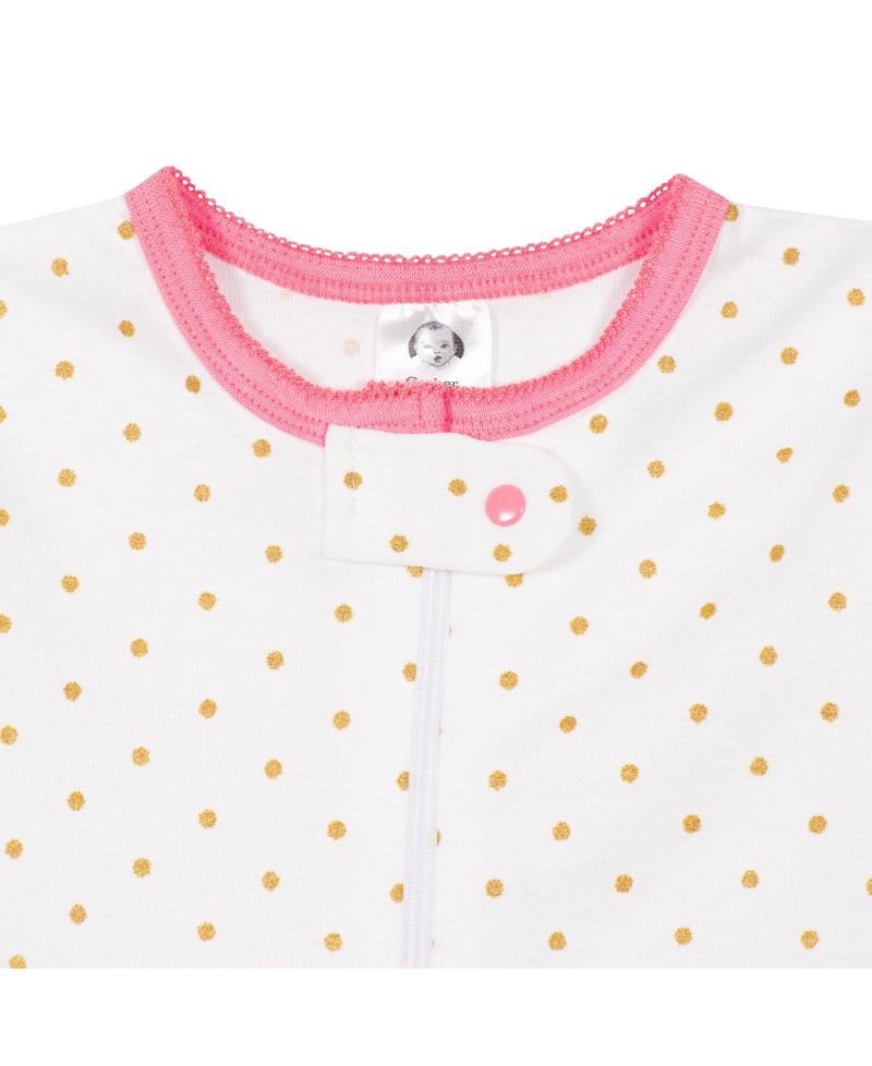 Baby Girls 4-Pack Snug Fit Footed Cotton Pajamas, Unicorns and Cats, 24 Months