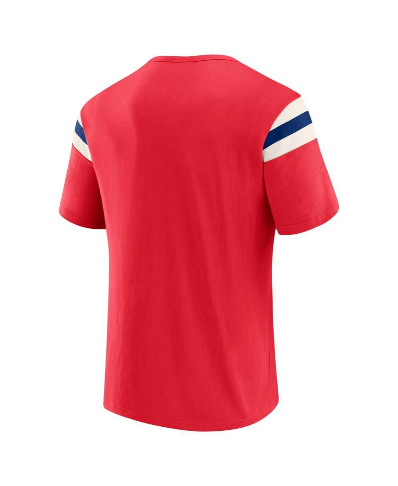 Darius Rucker Collection by Men's Red Philadelphia Phillies Distressed Sleeve Stripe T-Shirt