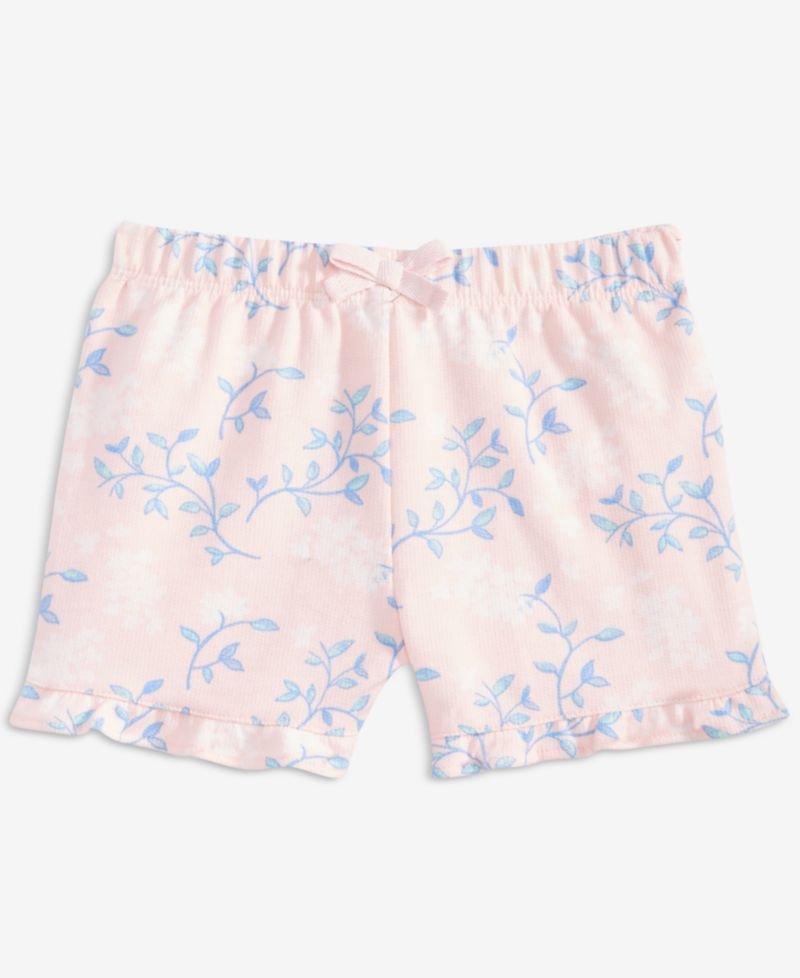 Baby Girls' 3M-24M Mix and Match French Terry Countryside Floral-Print Shorts