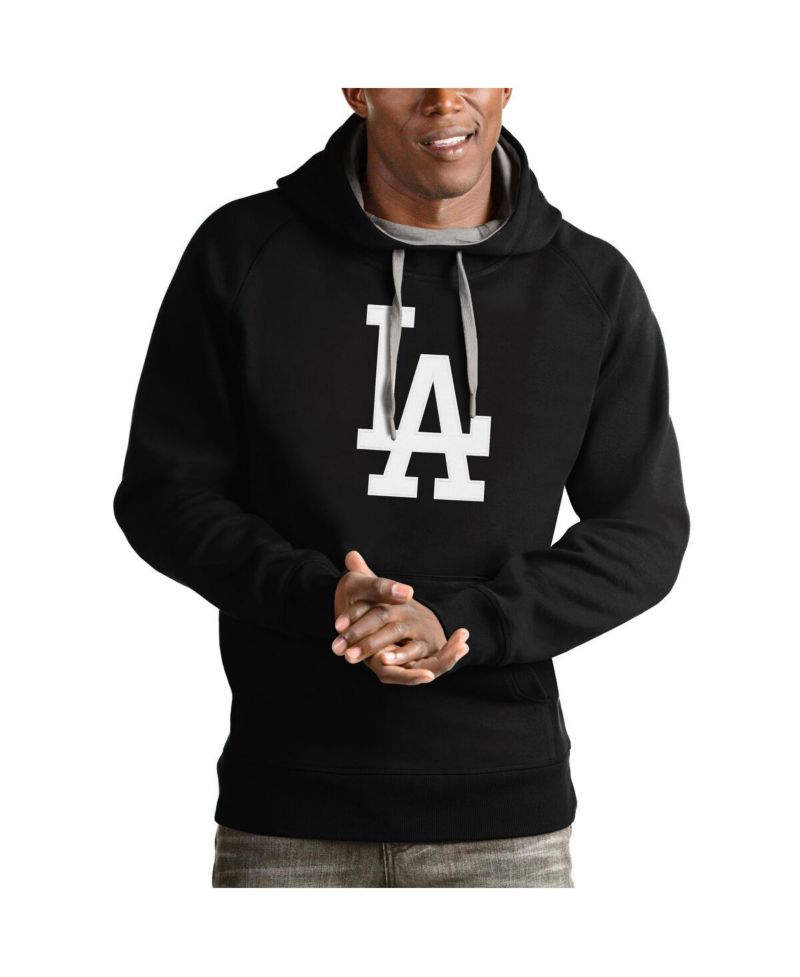 Men's Black Los Angeles Dodgers Victory Pullover Team Logo Hoodie