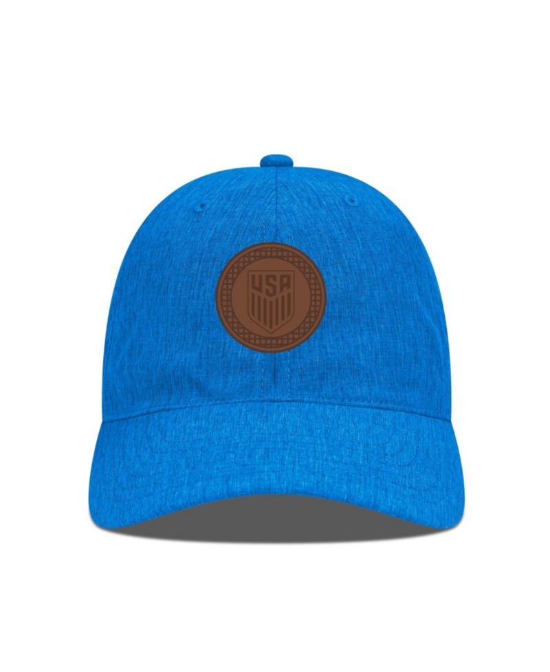 Men's Heather Royal USMNT Idol Periscope Stretch-Snap Adjustable Hat