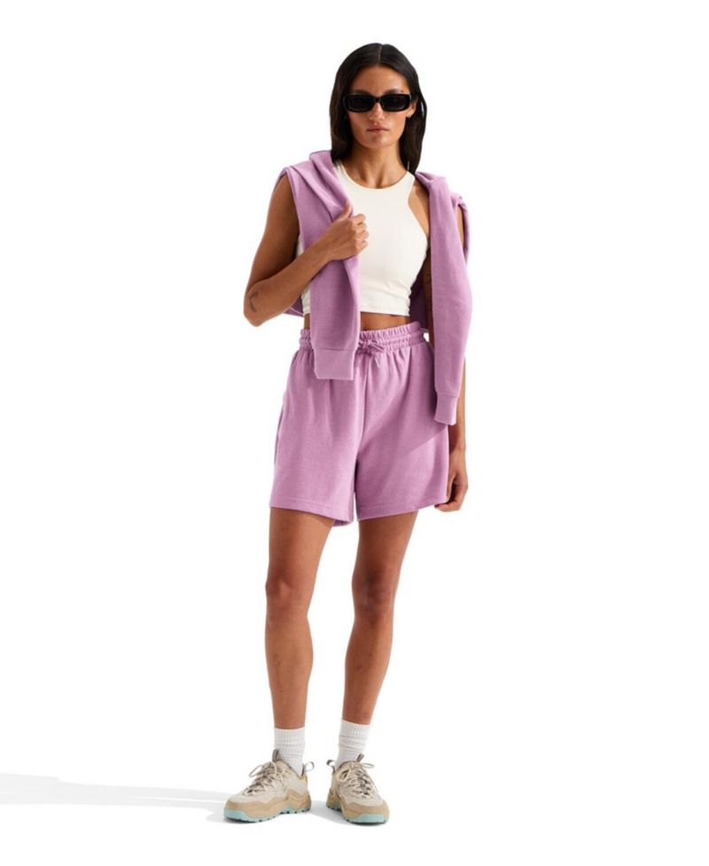 Women's Double Knit Relaxed-Fit Shorts