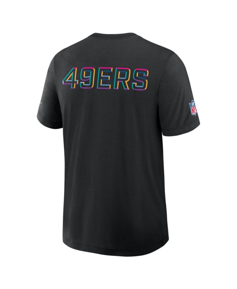 Men's Black San Francisco 49ers Tall 2025 NFL Crucial Catch Tri-Blend Dri-FIT T-Shirt