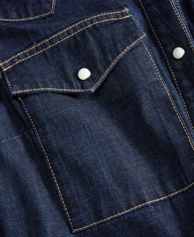 Women's Cropped Denim Western Shirt