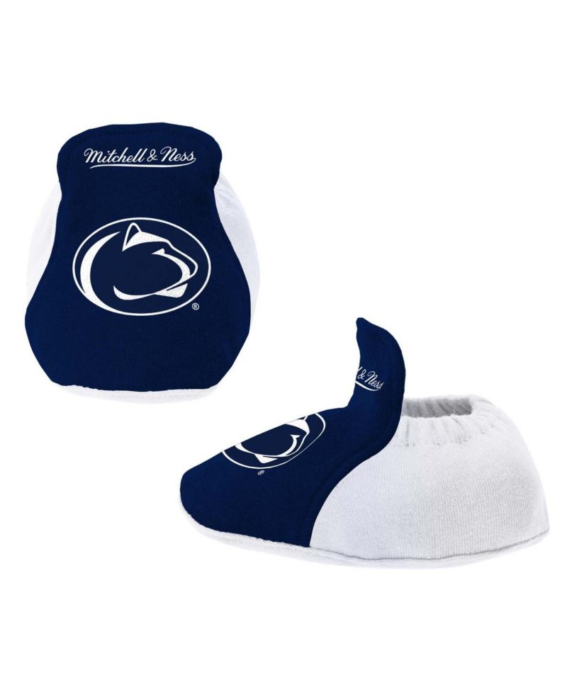Baby Boys and Girls White Penn State Nittany Lions Bodysuit, Bib and Bootie, Set of 3