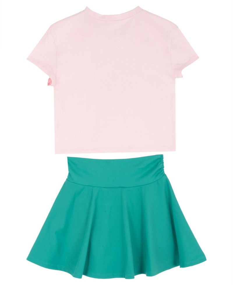 Girls' 7-16 Graphic T-Shirt and Tennis Skort, 2-Piece Set